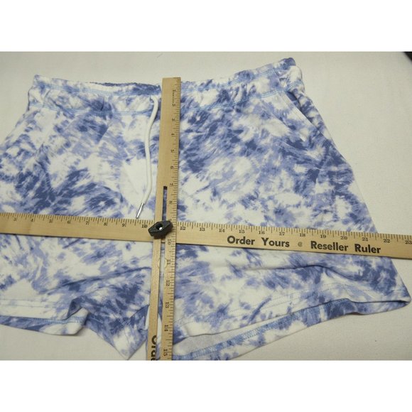 Halston tie dye French terry drawstring Riviera‎ shorts - Picture 9 of 14